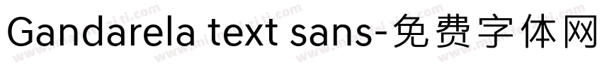 Gandarela text sans字体转换